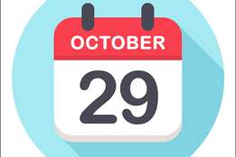 october 29 calendar icon